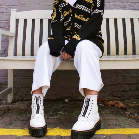 Dr. Martens Sinclair Milled Nappa Leather Platform Boots - Picture 9 of 9